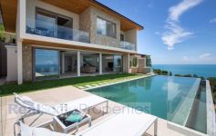 Immaculate Brand-New Contemporary Luxury 4-Bed Panoramic Sea View Villa, Chaweng